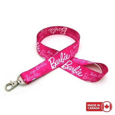 1" Digitally Sublimated Lanyard w/ Deluxe Swivel Hook