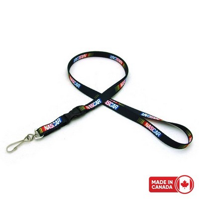 3/8" Digitally Sublimated Lanyard w/ Detachable Buckle